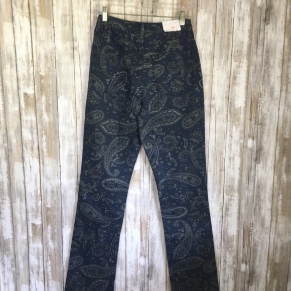 NWT WeWoreWhat The Icon Night Sky Paisley Straight Leg Jeans - Picture 4 of 7